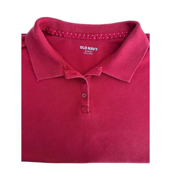 Old Navy School Uniform Shirt Junior Red Size XL 14-16 - Picture 1 of 2